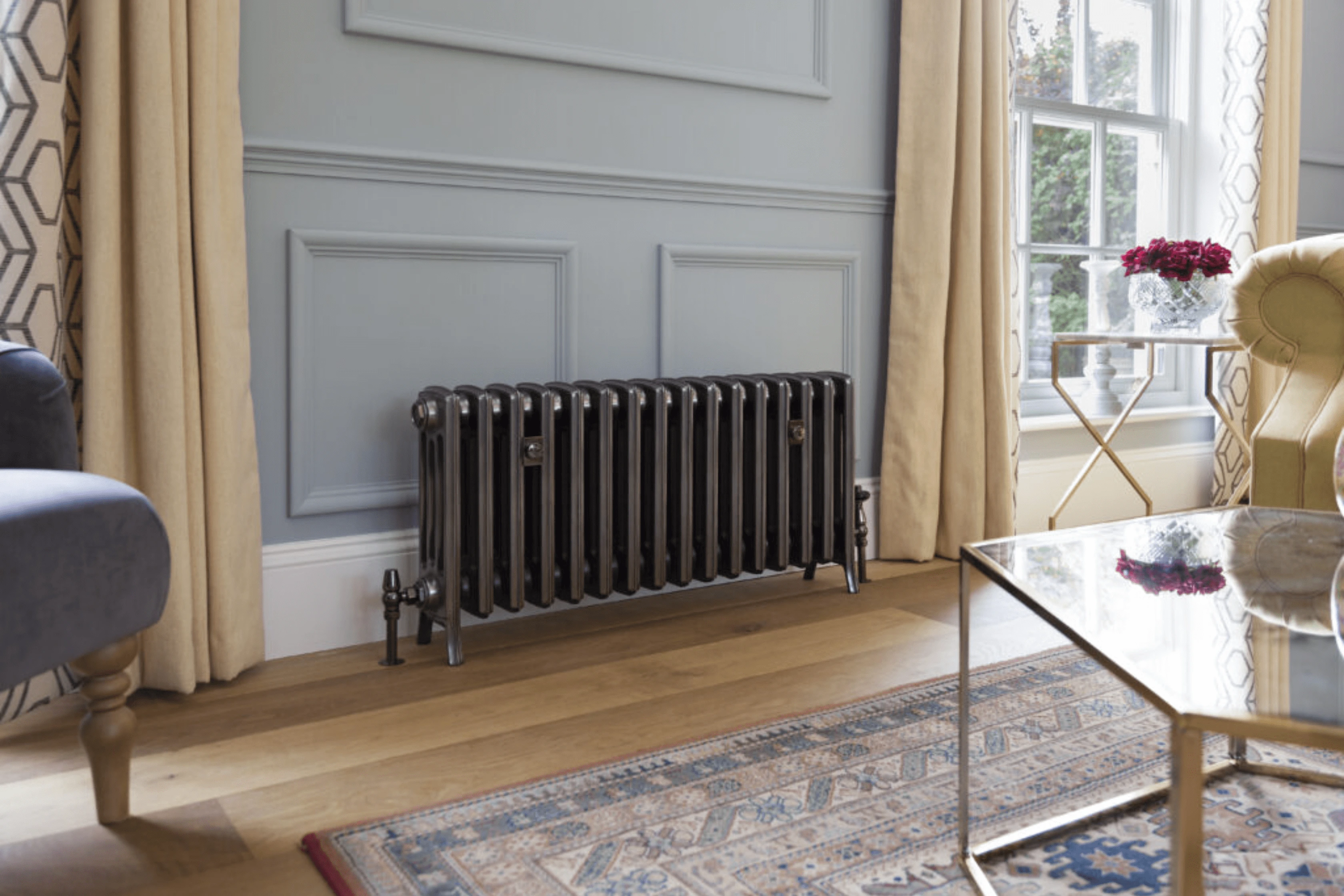 Antique Home Radiator In Living Room